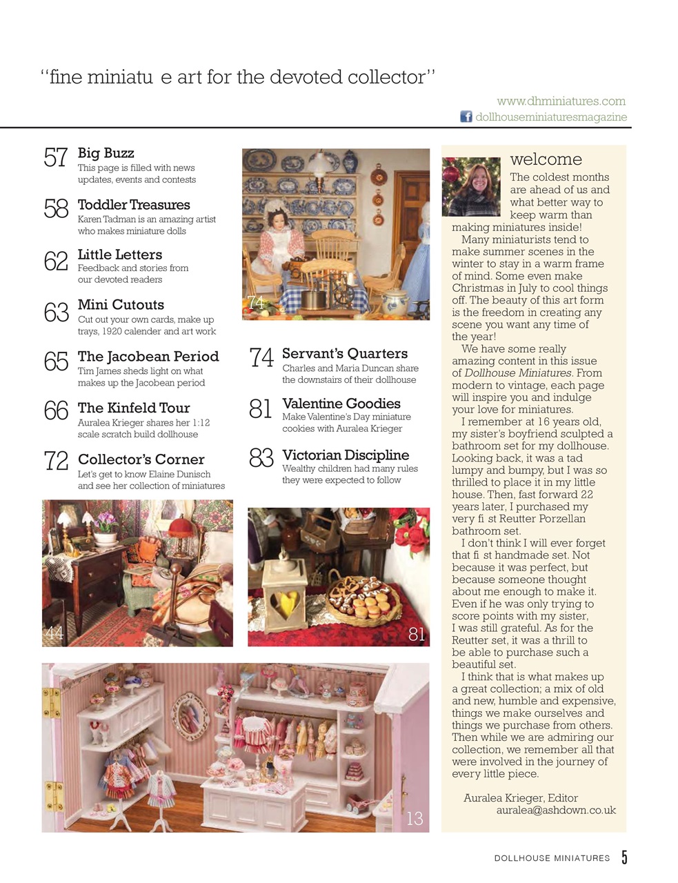 Dollhouse Miniatures Preview Pages