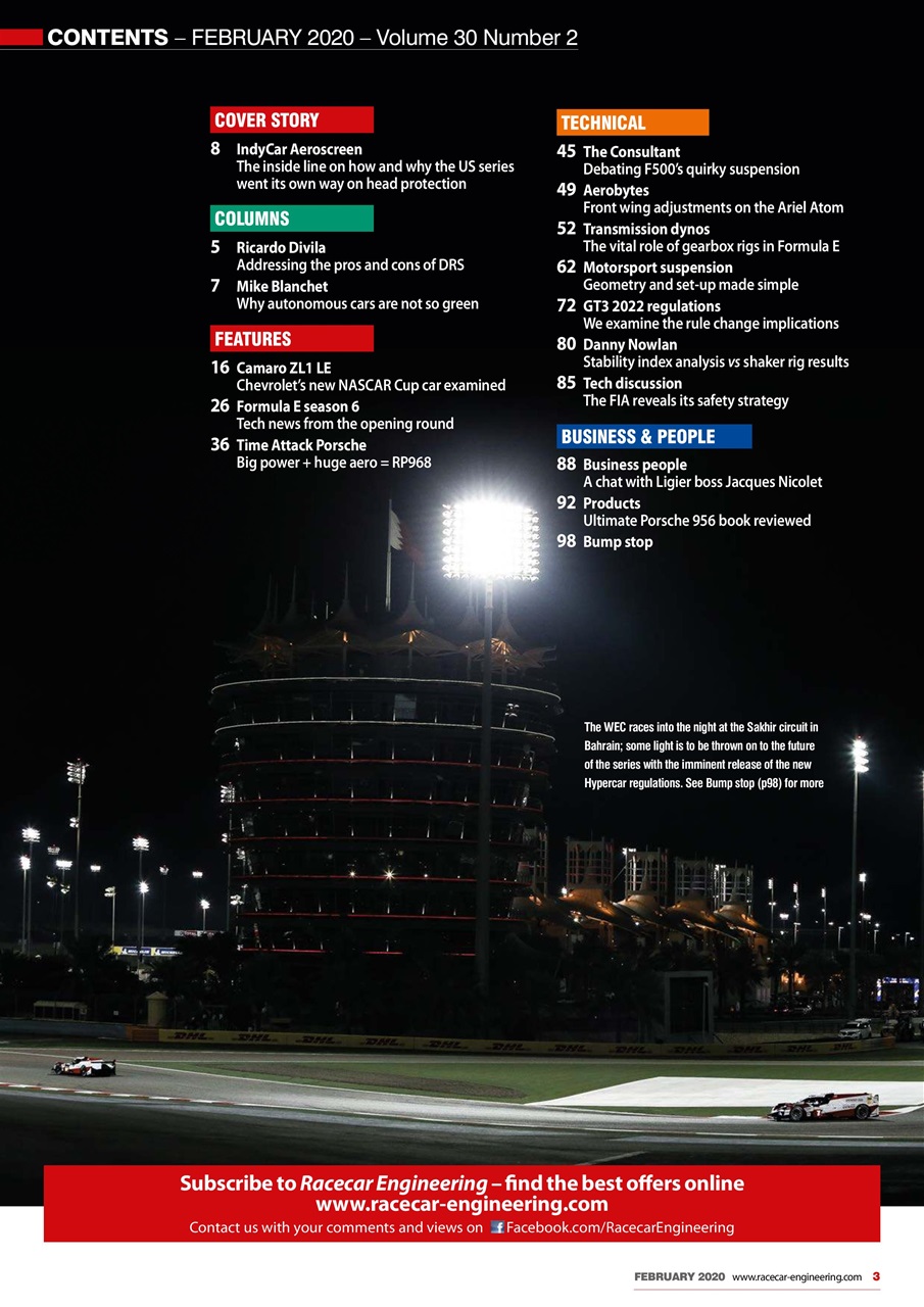 Racecar Engineering Preview Pages