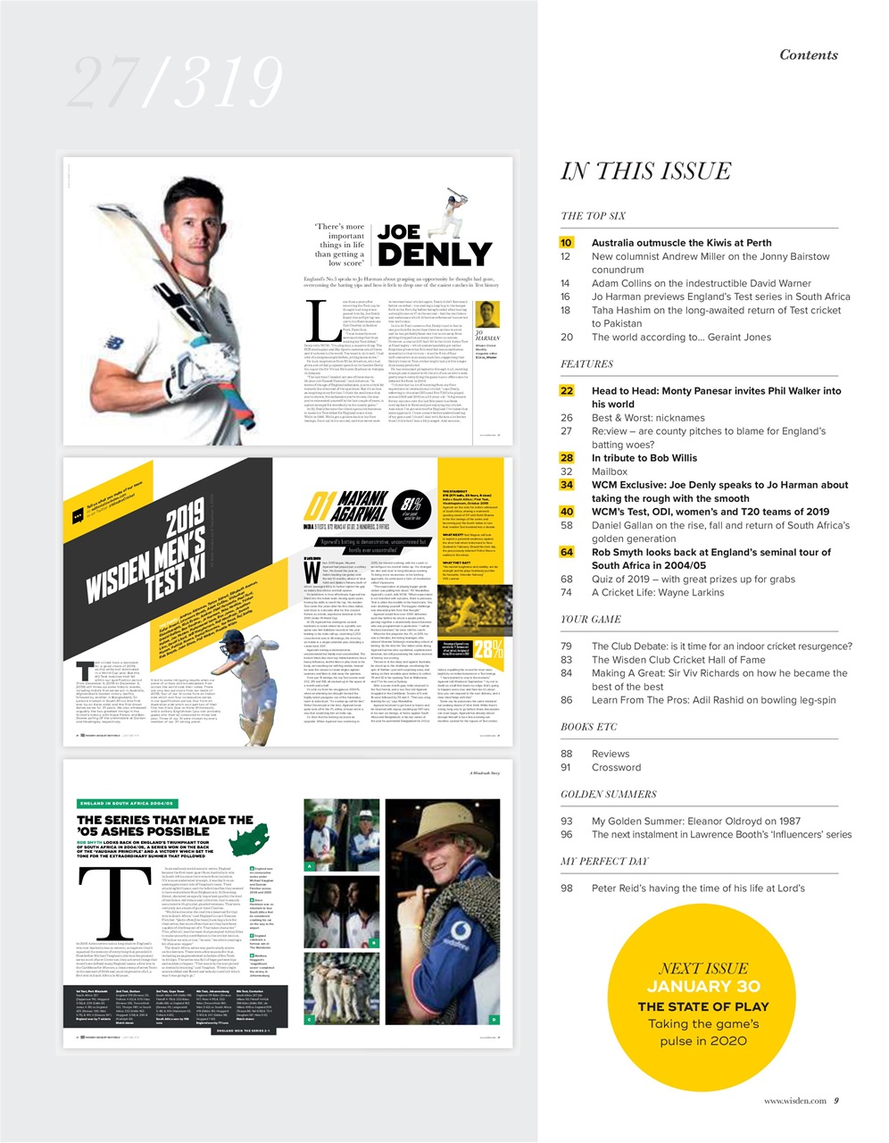 Wisden Cricket Monthly Preview Pages