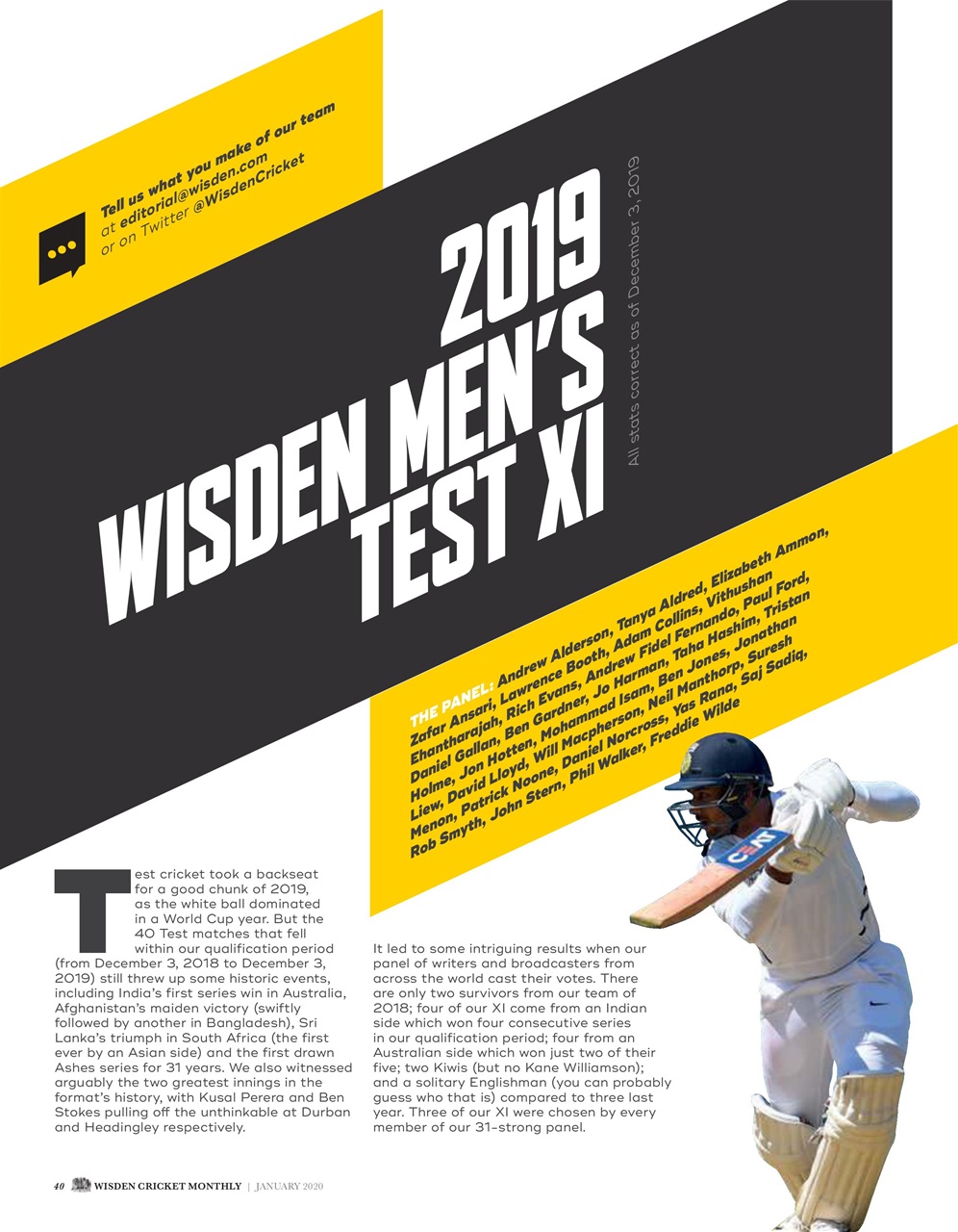 Wisden Cricket Monthly Preview Pages