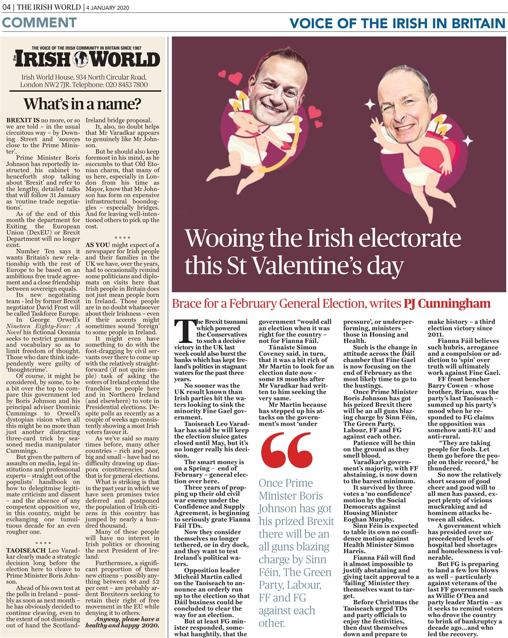 Irish World Preview Pages