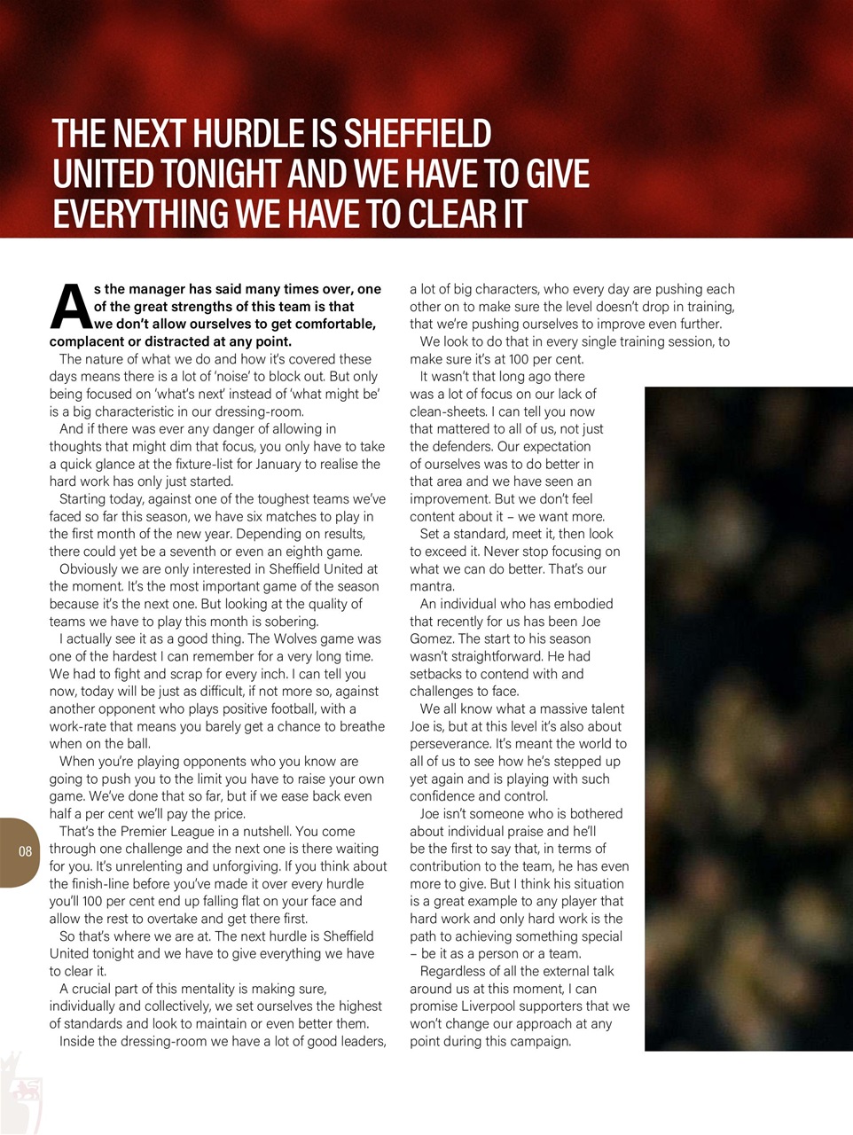 Liverpool FC Programmes Preview Pages