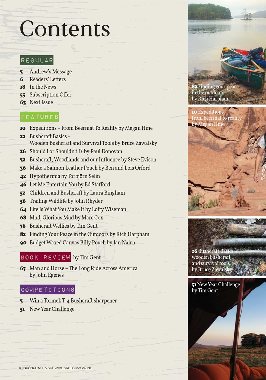 Bushcraft & Survival Skills Magazine Preview Pages