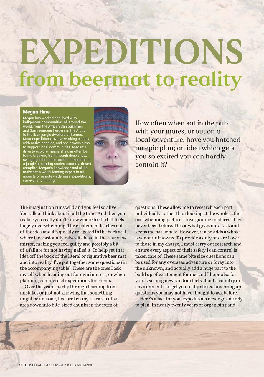 Bushcraft & Survival Skills Magazine Preview Pages