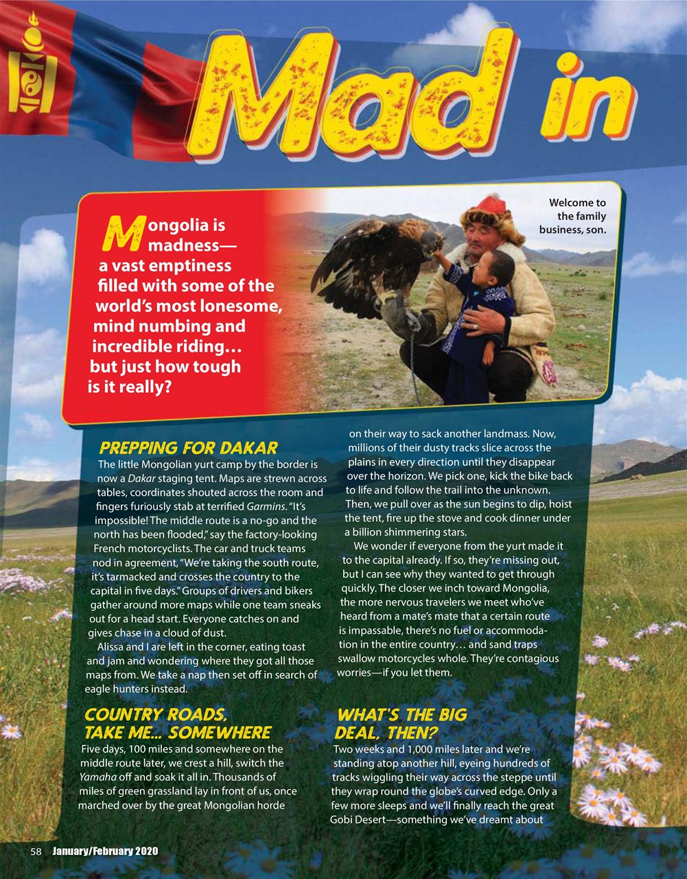 Adventure Motorcycle Preview Pages