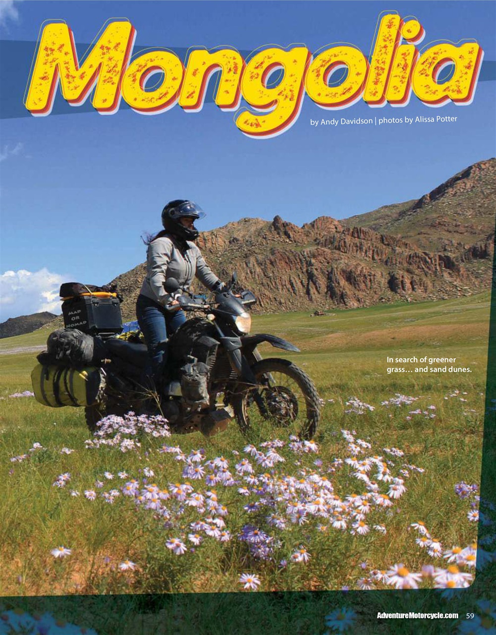 Adventure Motorcycle Preview Pages