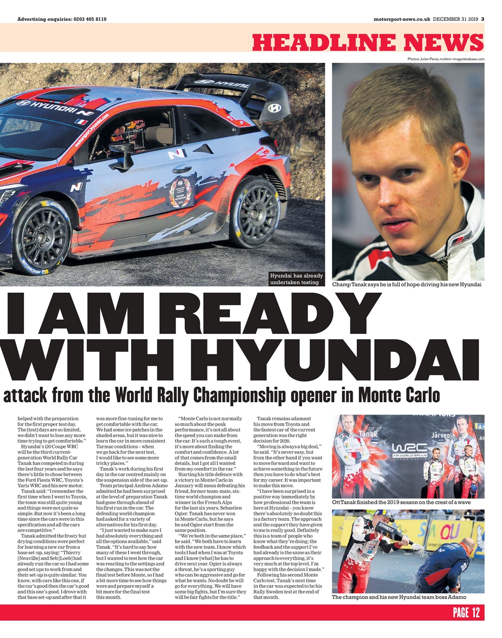 Motorsport News Preview Pages