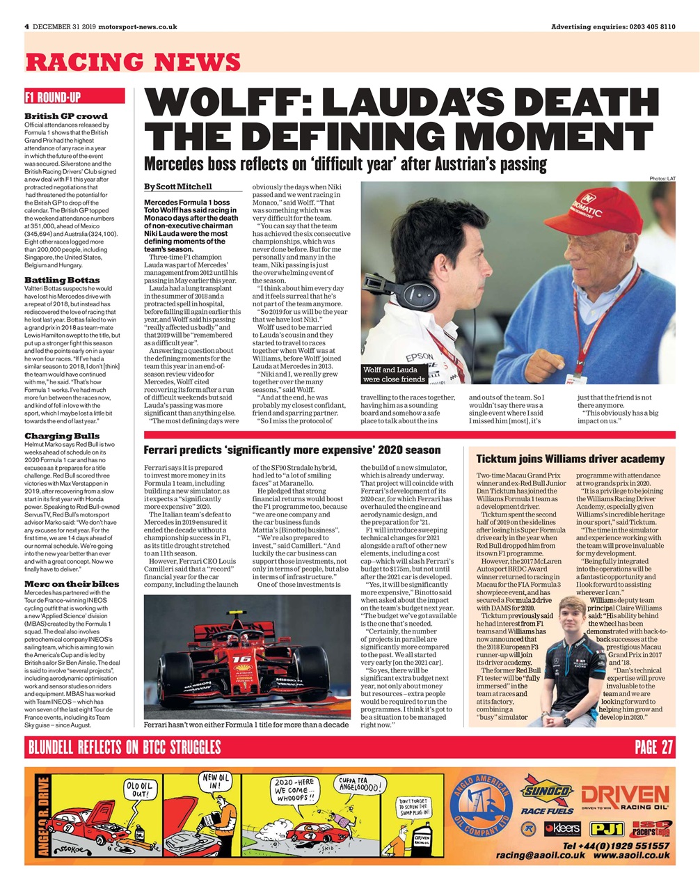 Motorsport News Preview Pages