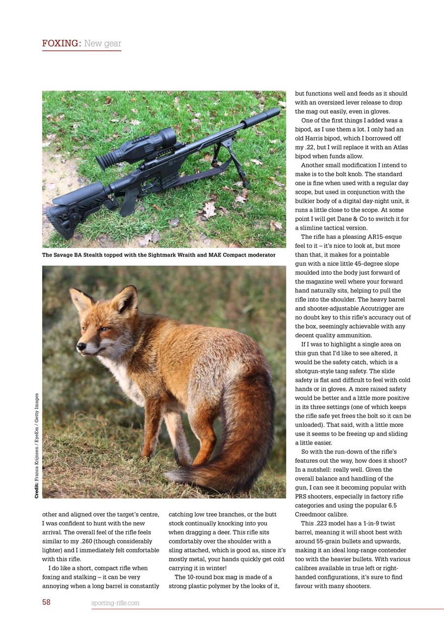 Sporting Rifle Preview Pages