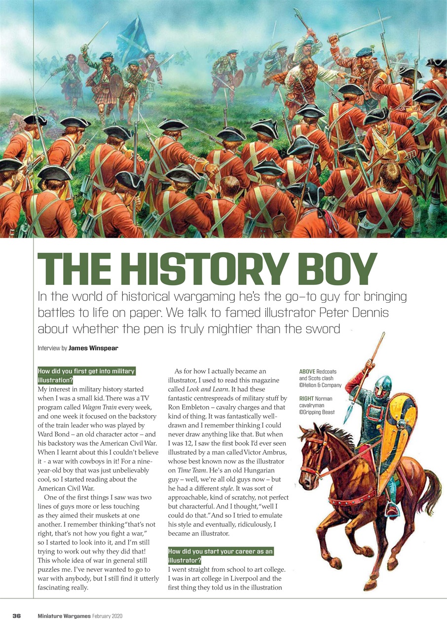 Miniature Wargames Preview Pages