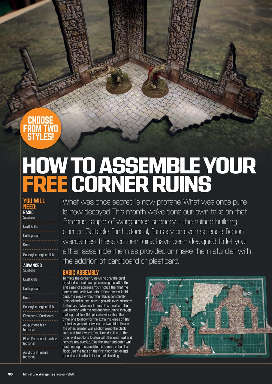 Miniature Wargames Preview Pages