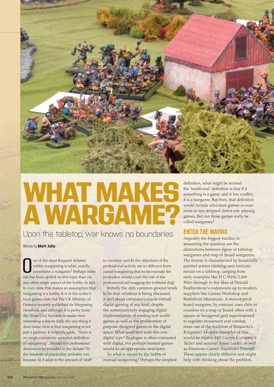Miniature Wargames Preview Pages