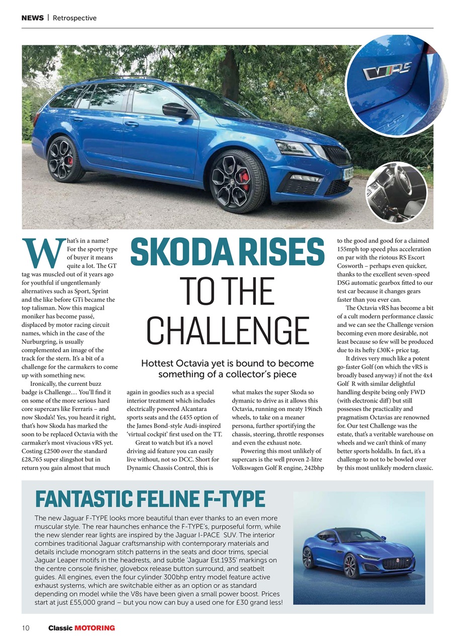 Classic Motoring Preview Pages