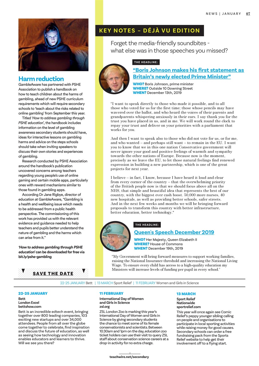 Teach Secondary Preview Pages