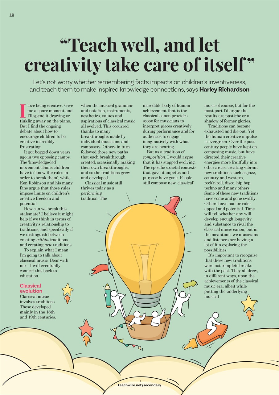 Teach Secondary Preview Pages