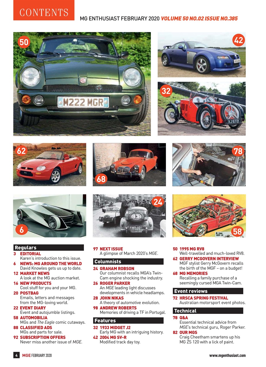 MG Enthusiast Preview Pages