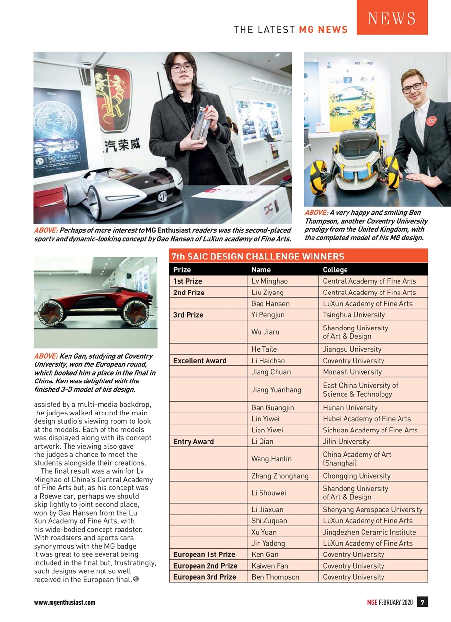 MG Enthusiast Preview Pages