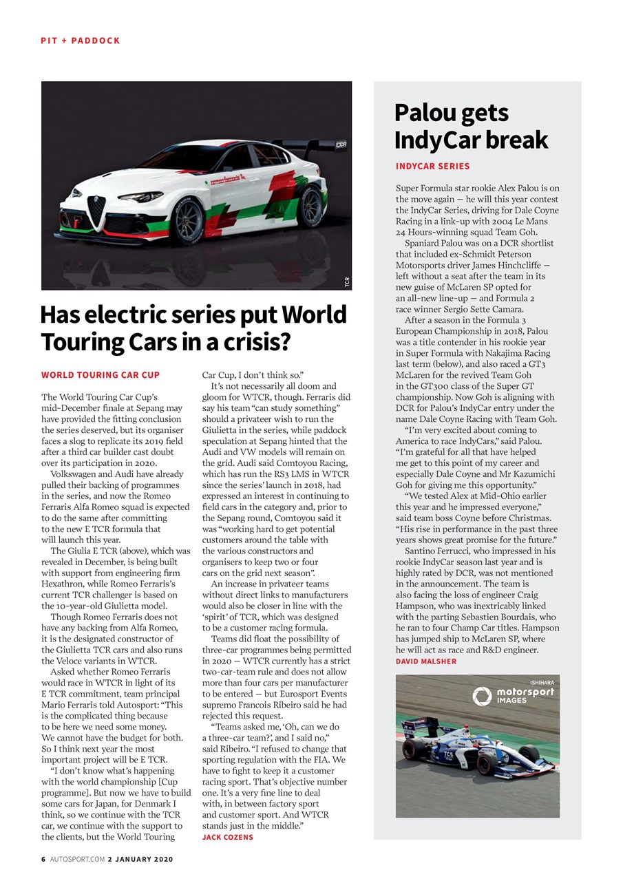 Autosport Preview Pages