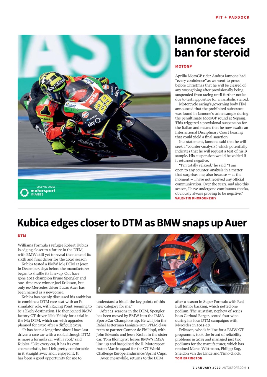 Autosport Preview Pages