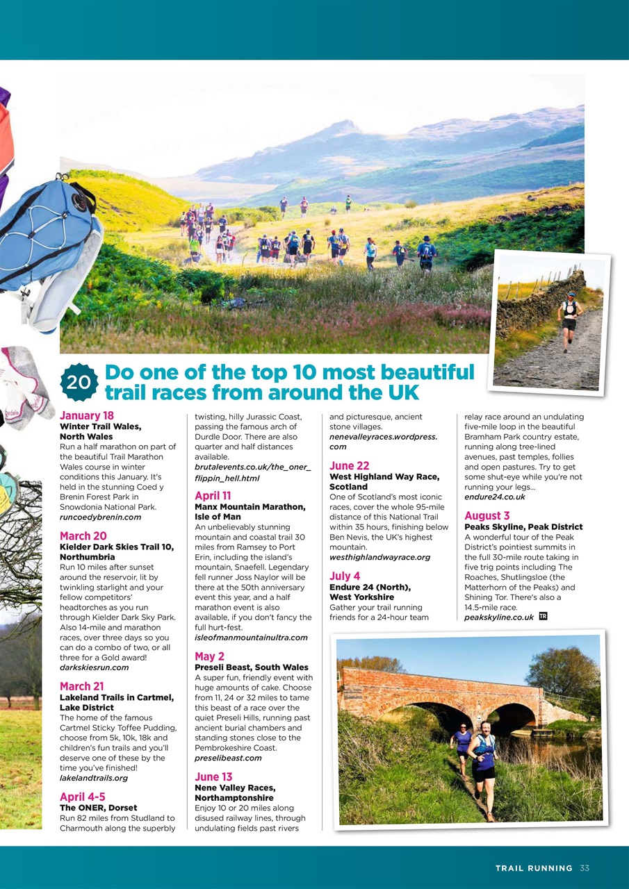 Trail Running Preview Pages