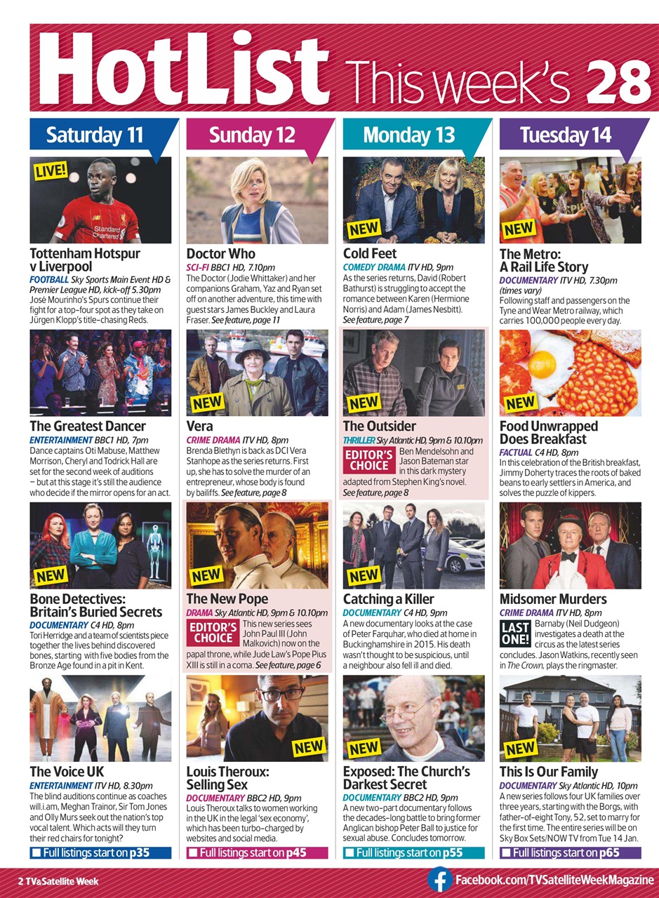 TV & Satellite Week Preview Pages