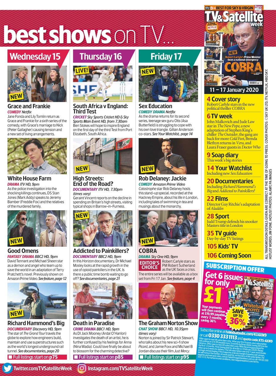 TV & Satellite Week Preview Pages