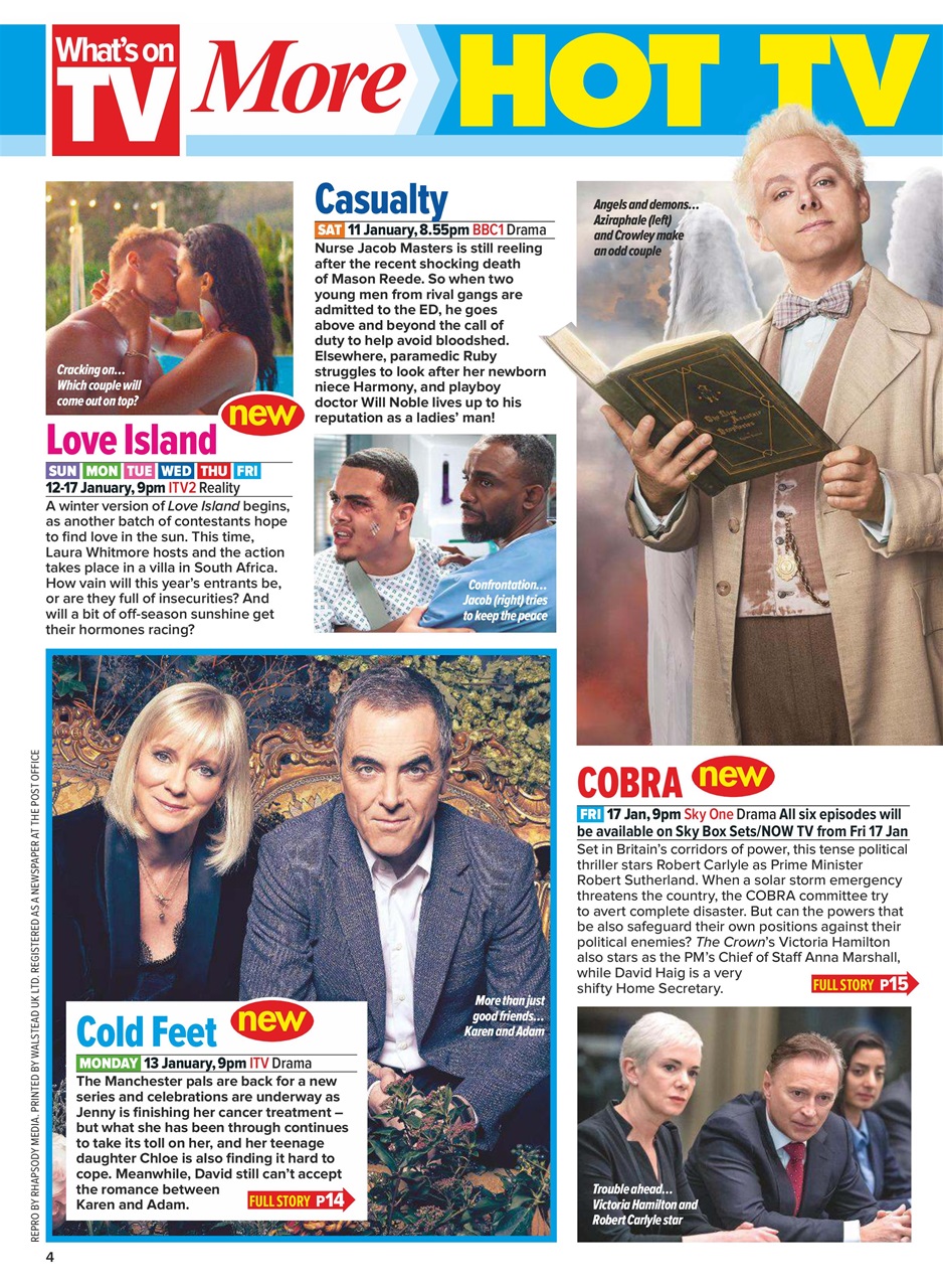 What's on TV Preview Pages