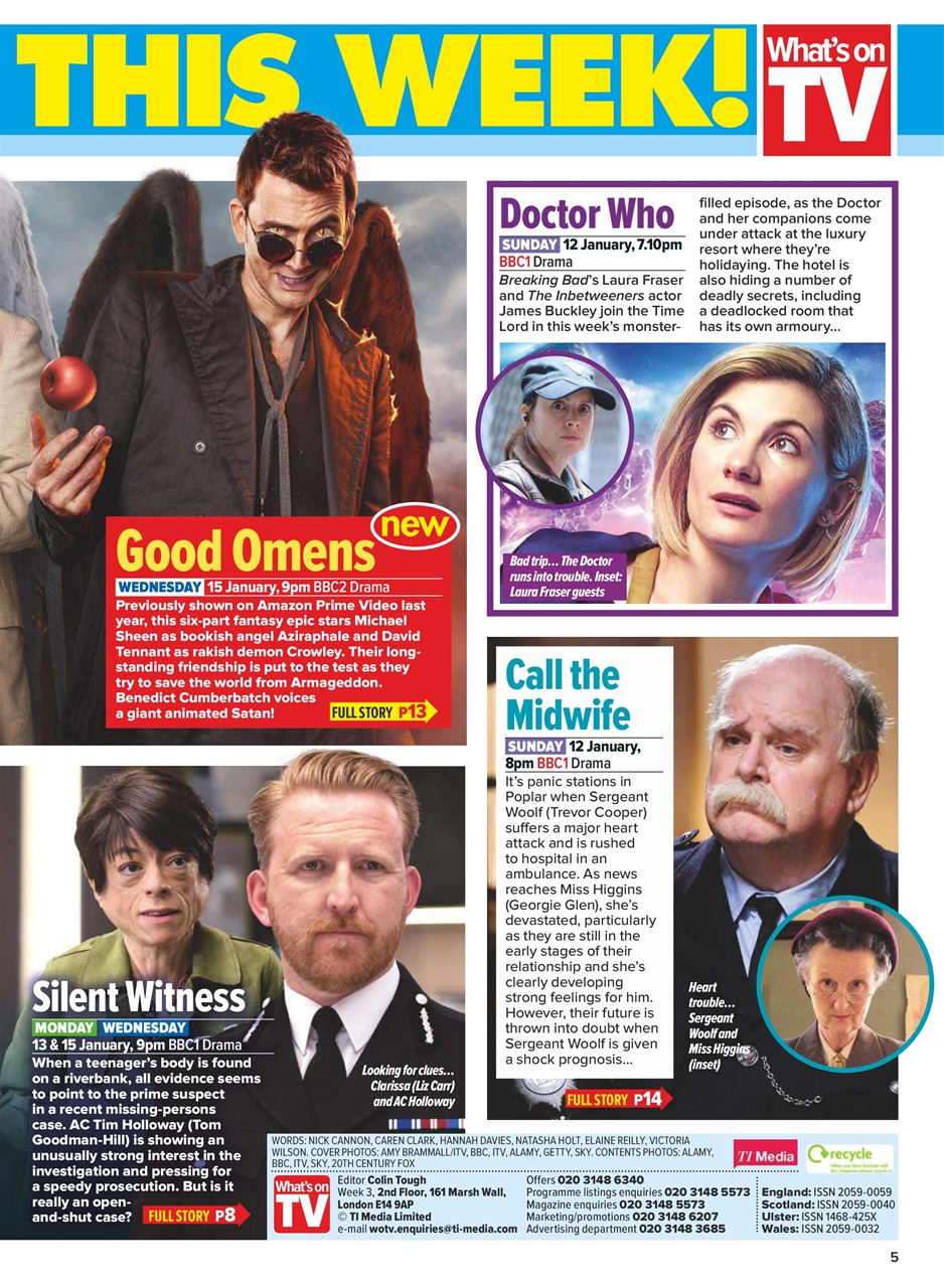 What's on TV Preview Pages