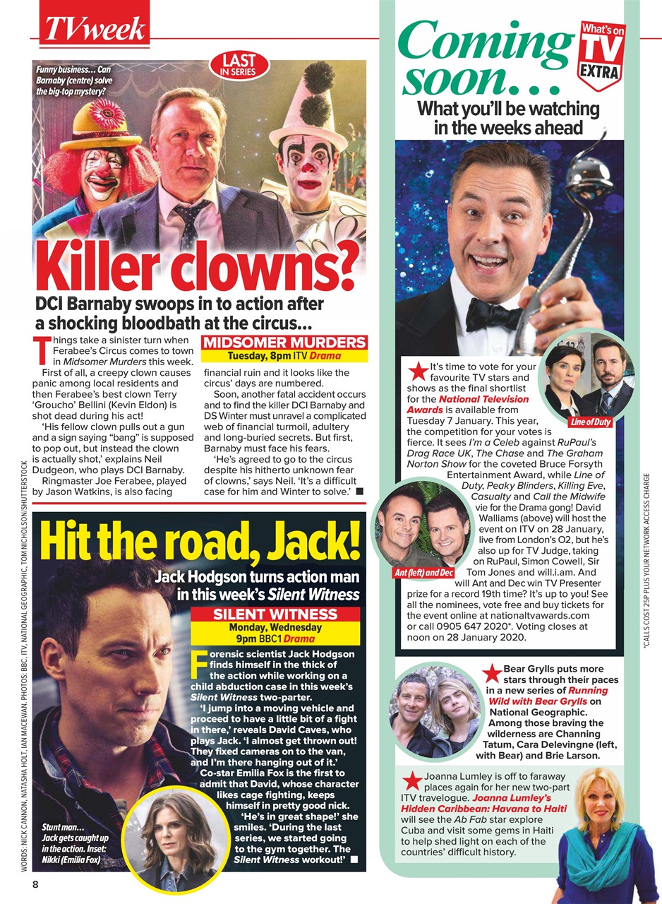 What's on TV Preview Pages