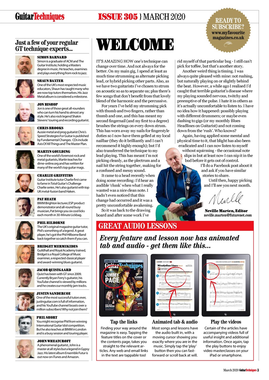 Guitar Techniques Preview Pages