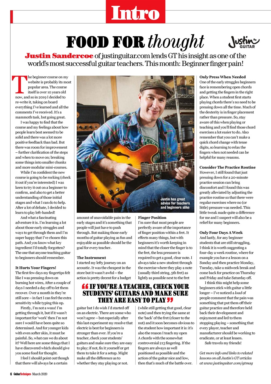 Guitar Techniques Preview Pages