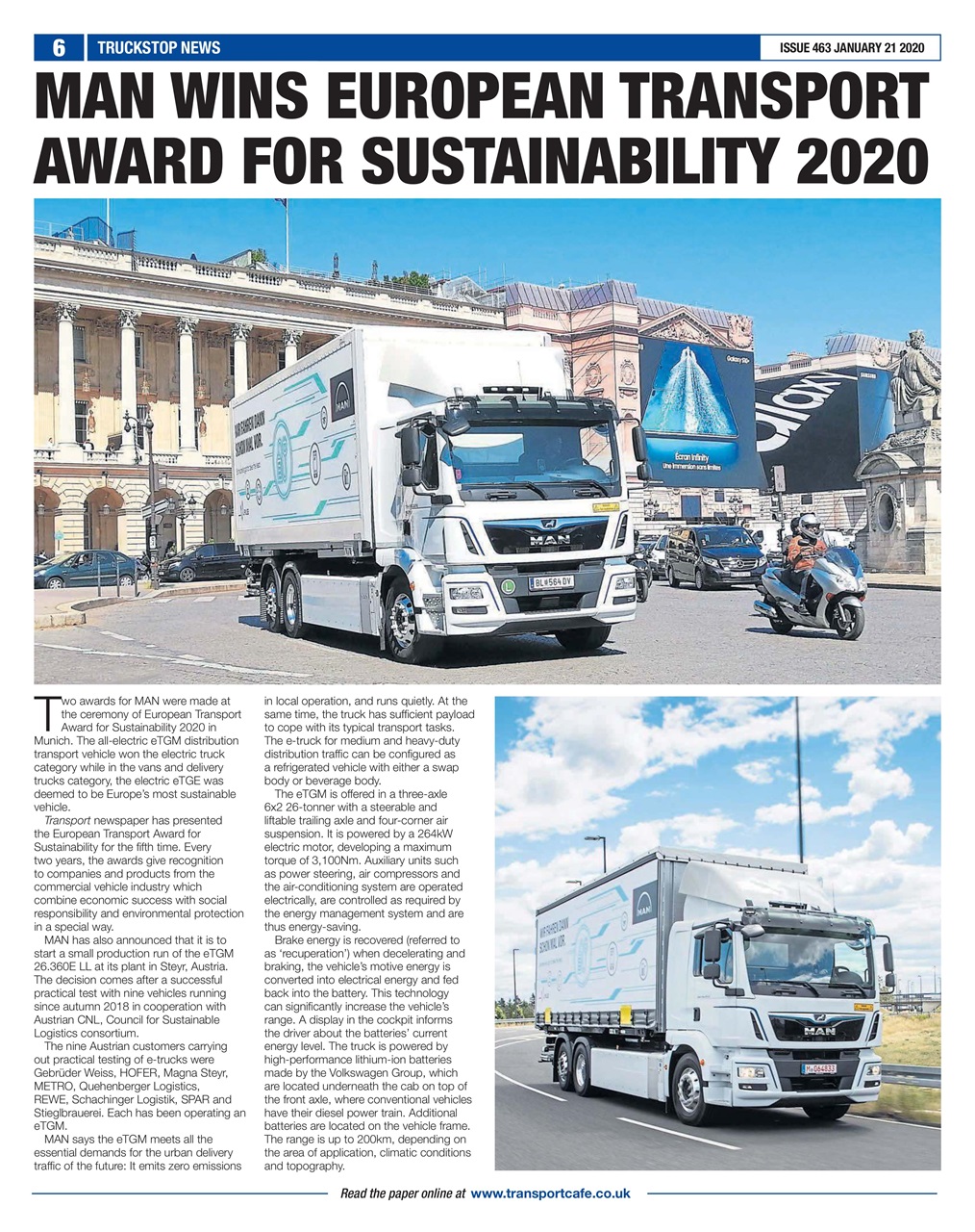 Truckstop News Preview Pages
