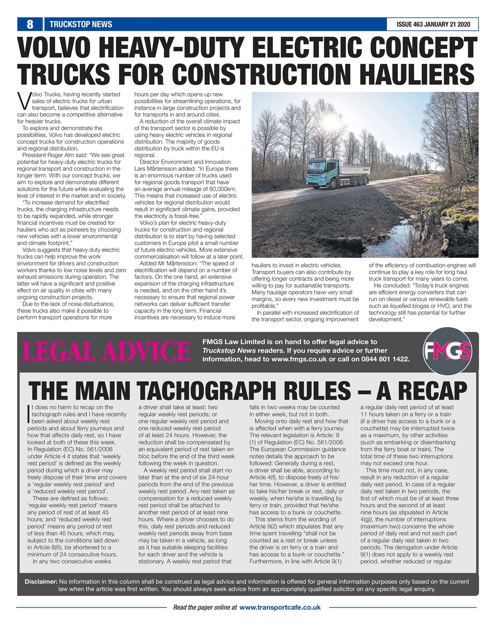 Truckstop News Preview Pages