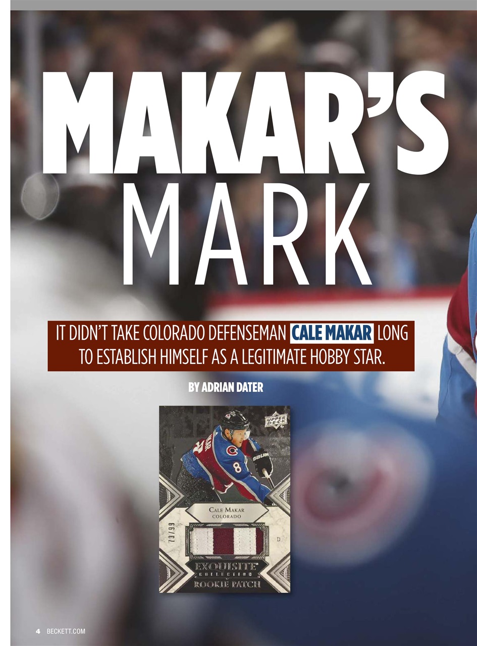Beckett Hockey Magazine Preview Pages