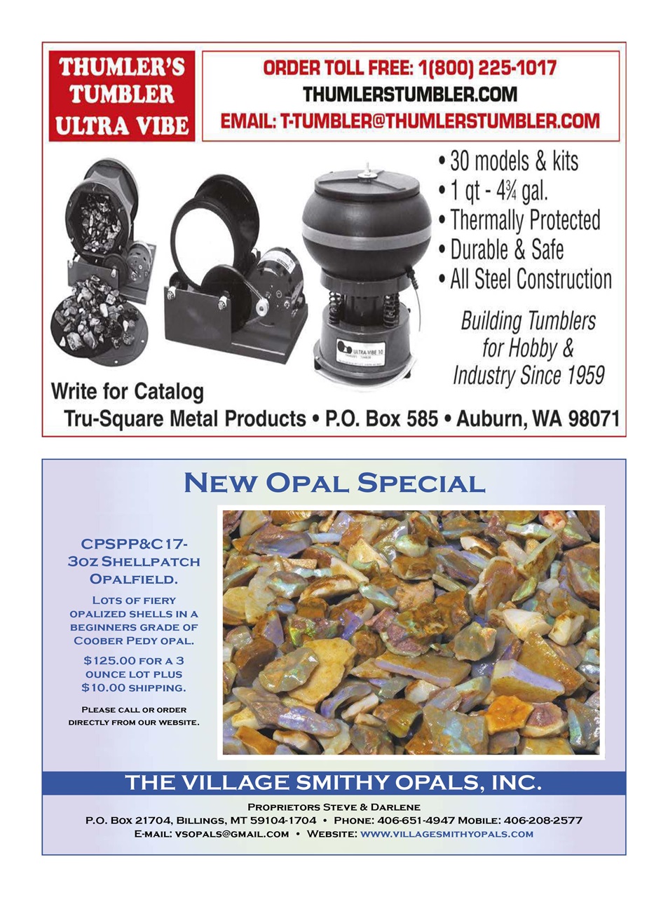 Rock&Gem Magazine Preview Pages