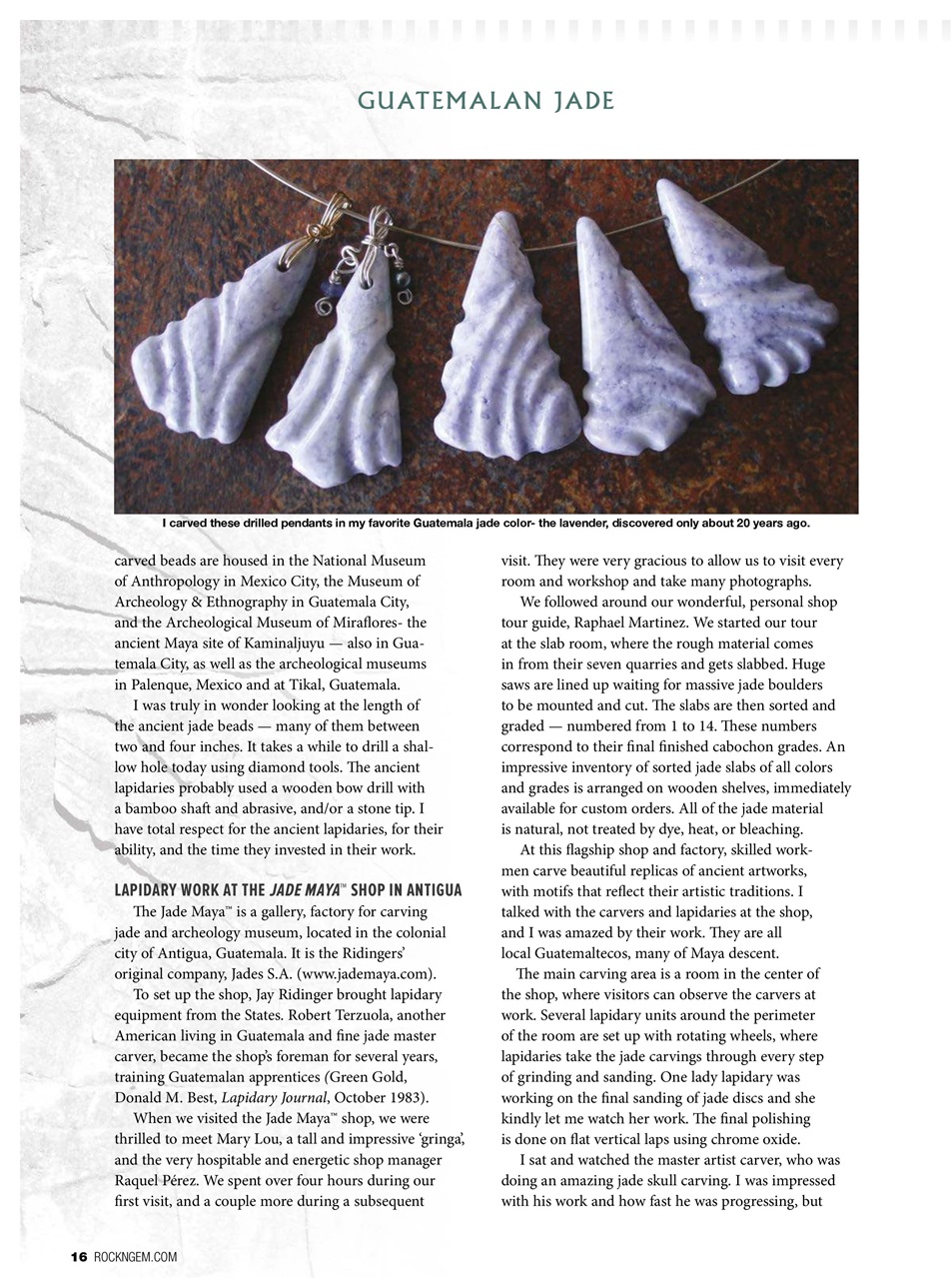 Rock&Gem Magazine Preview Pages