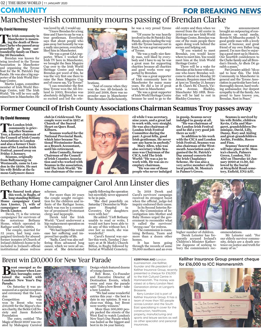 Irish World Preview Pages