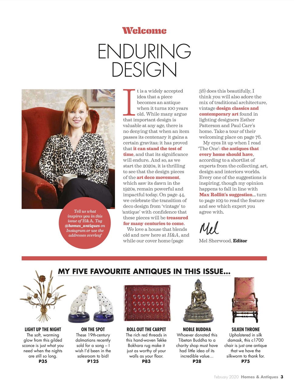 Homes & Antiques Magazine Preview Pages