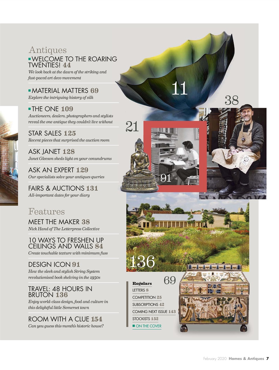 Homes & Antiques Magazine Preview Pages