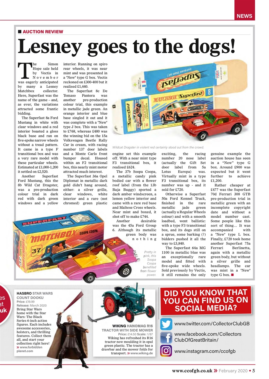 Collectors Gazette Preview Pages