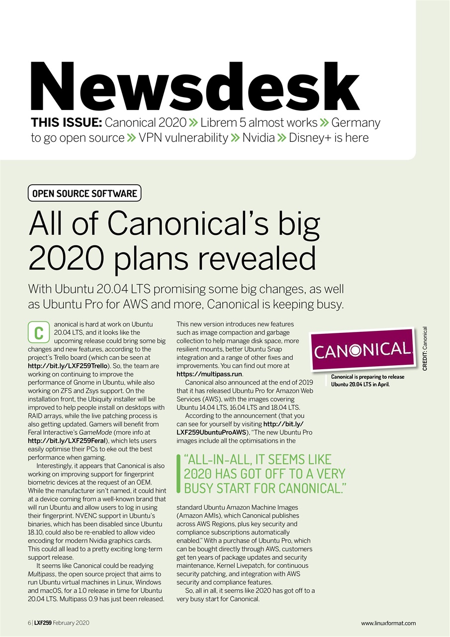 Linux Format Preview Pages