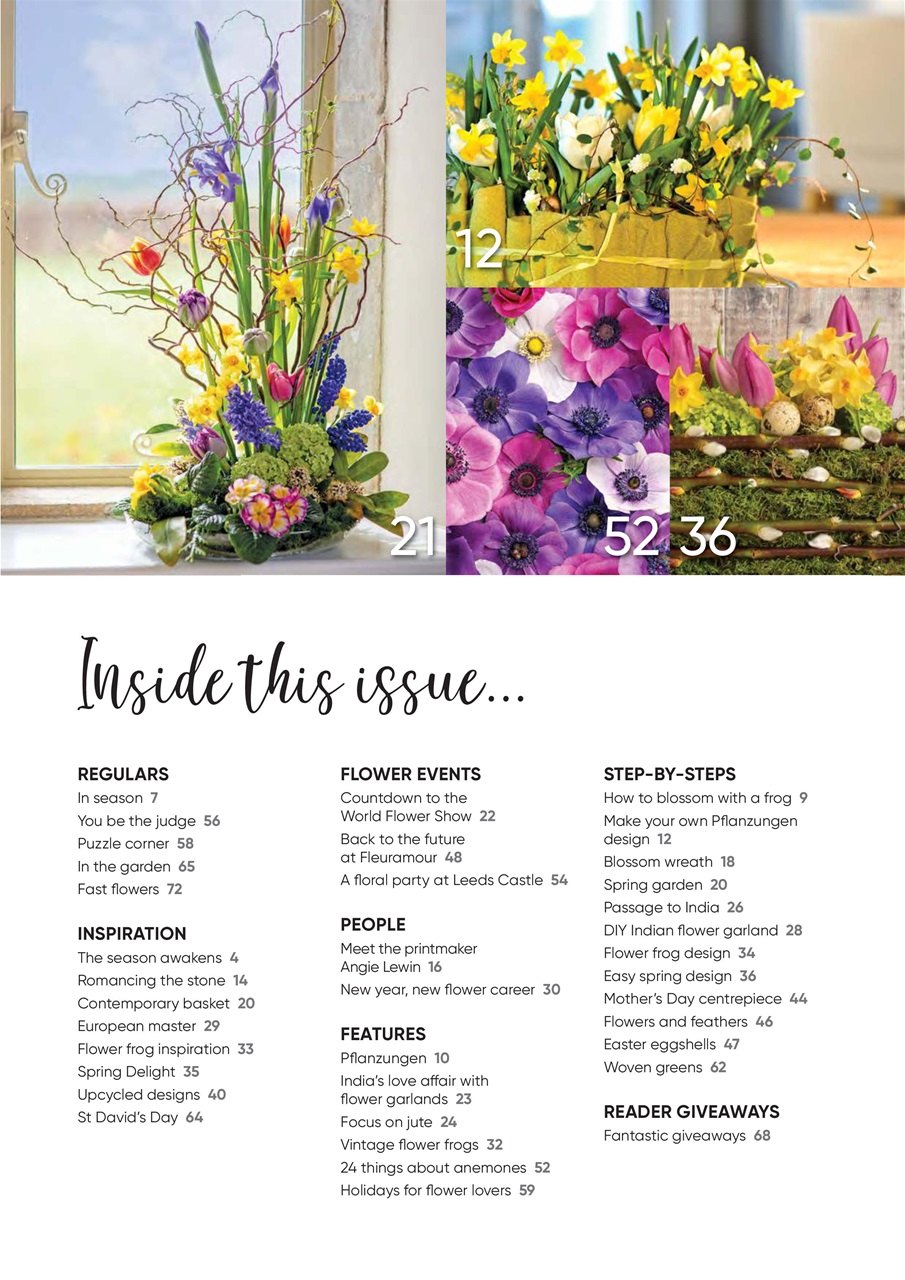 The Flower Arranger Preview Pages