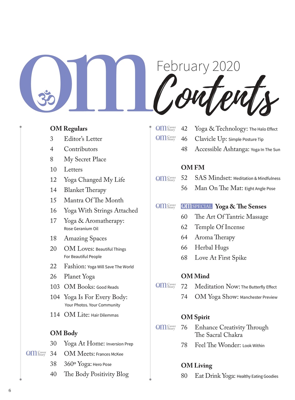 OM Yoga Magazine Preview Pages