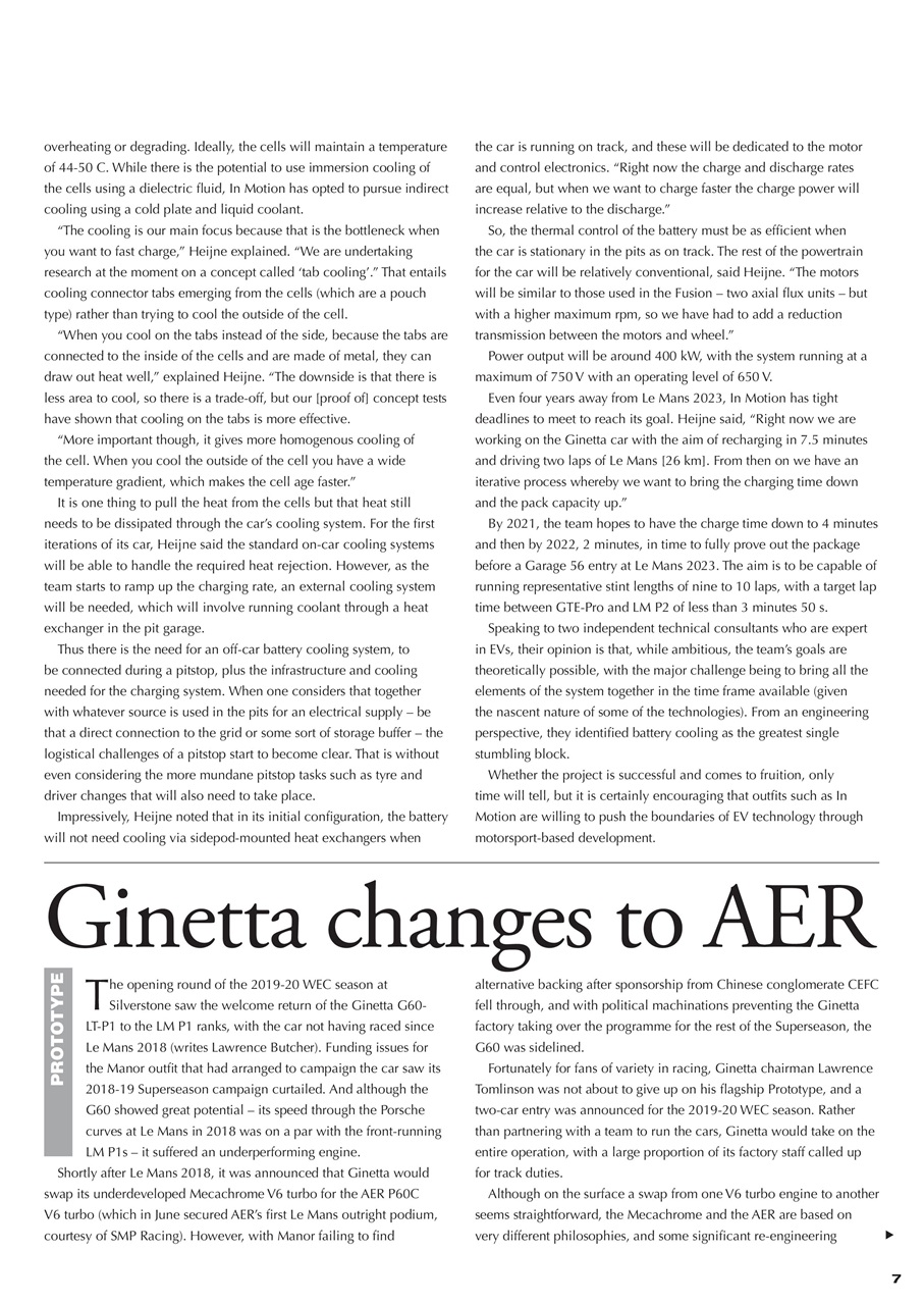 Race Engine Technology Preview Pages