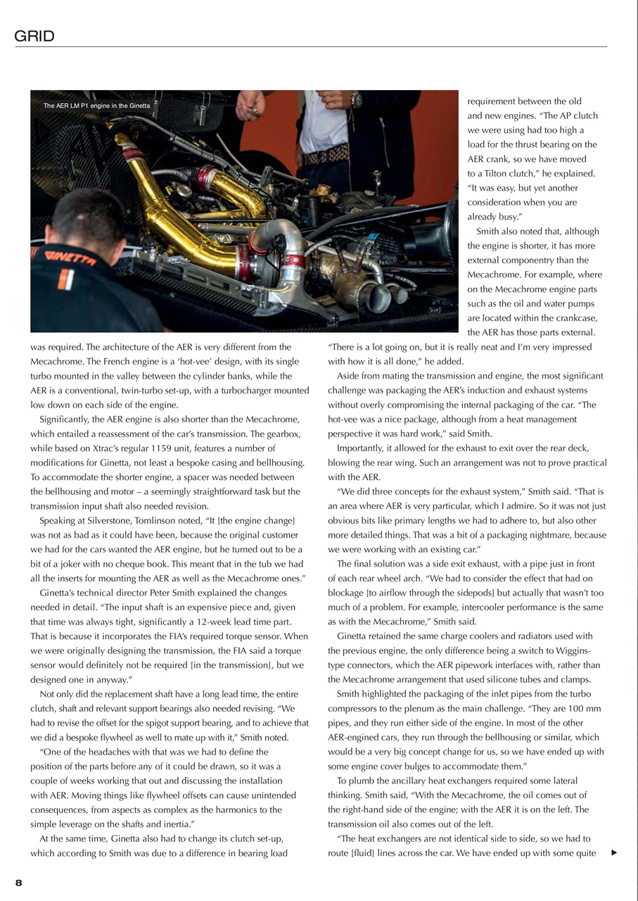 Race Engine Technology Preview Pages