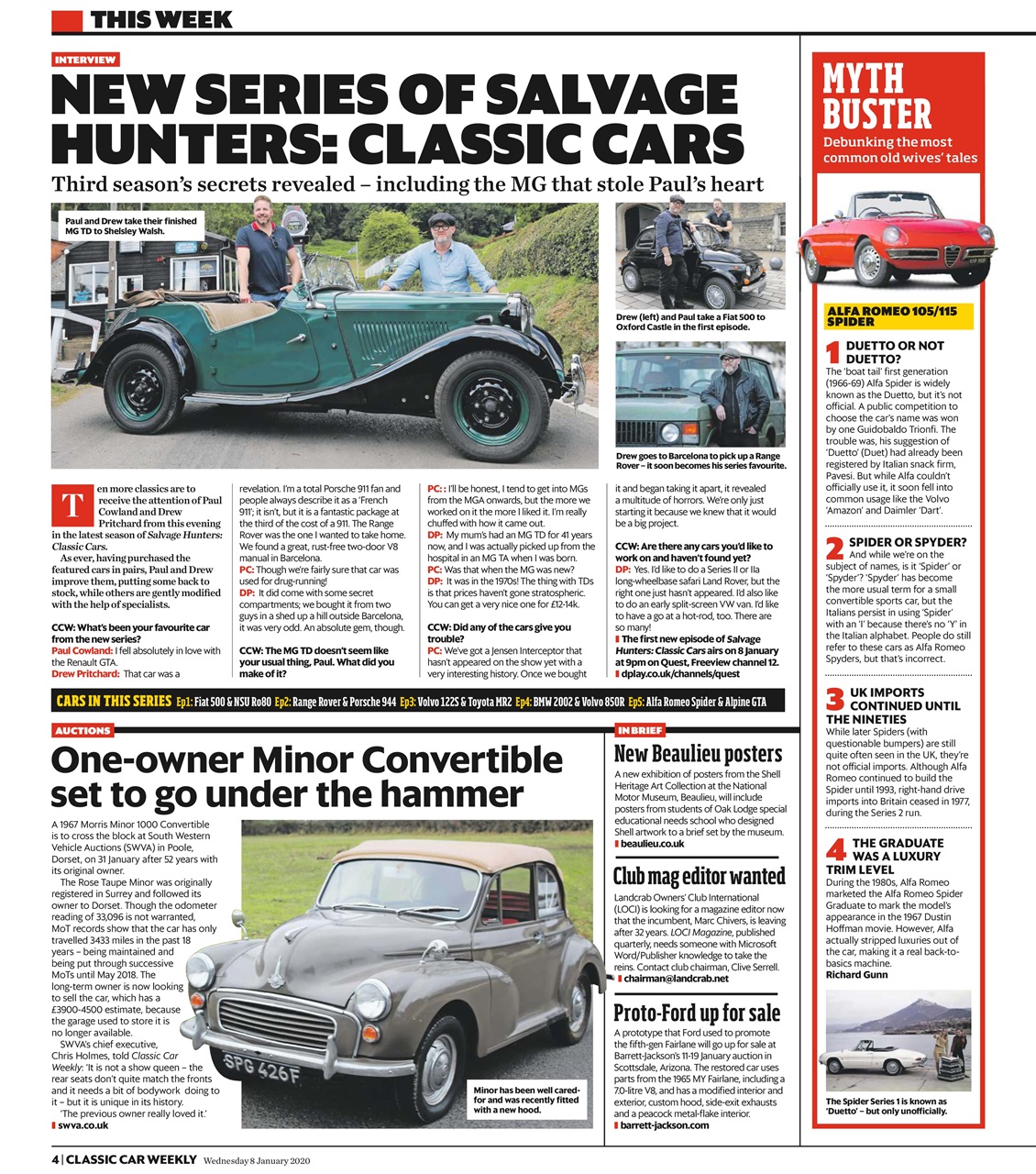 Classic Car Weekly Preview Pages
