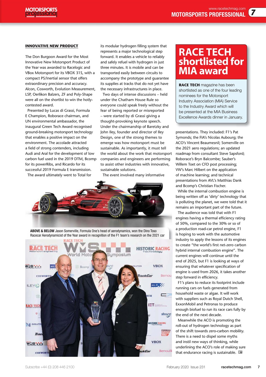 Race Tech Preview Pages