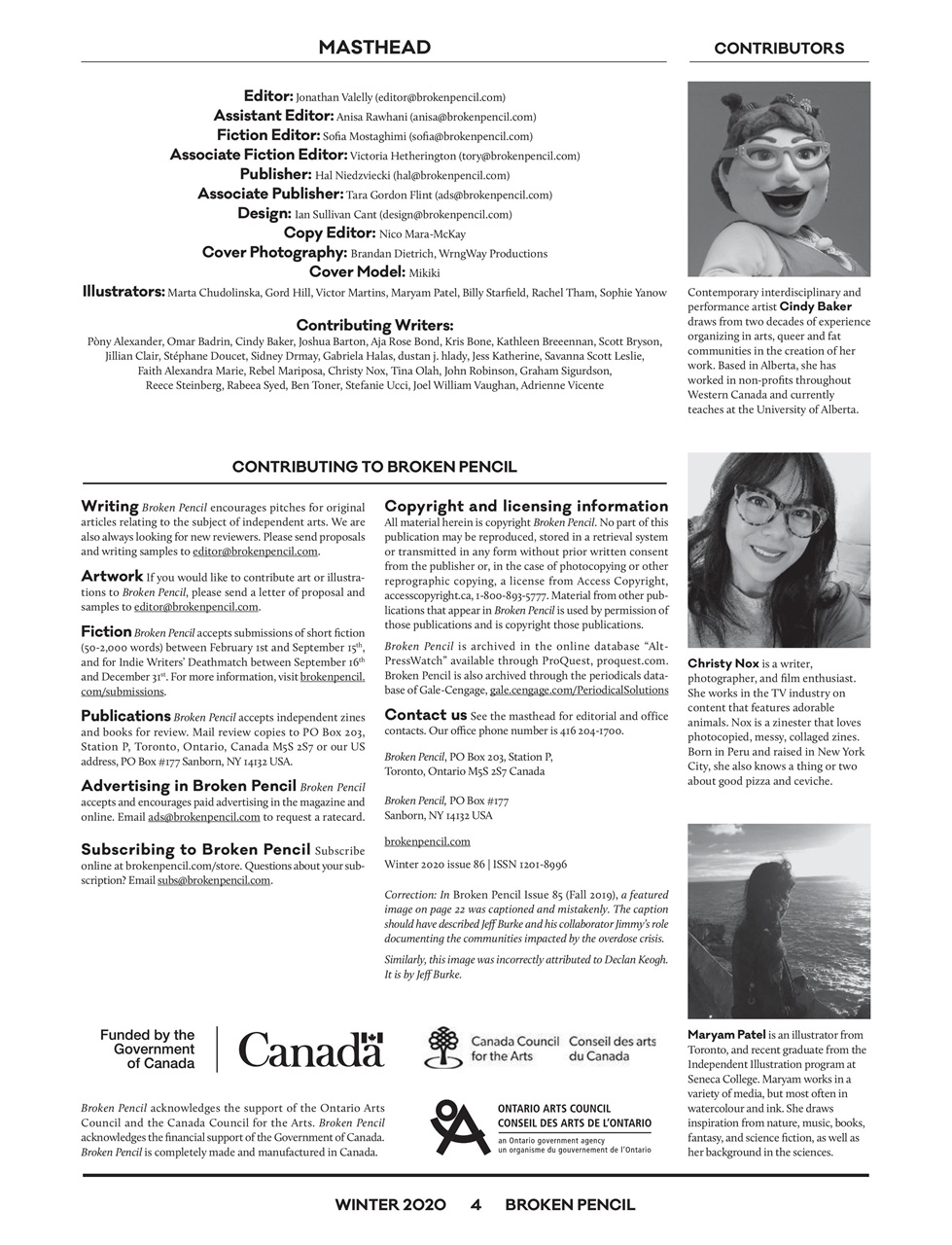 Broken Pencil Preview Pages