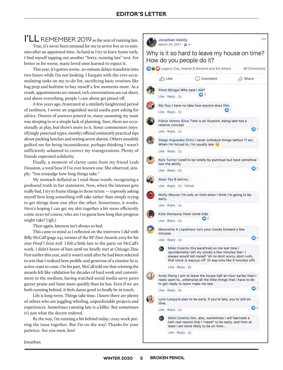 Broken Pencil Preview Pages