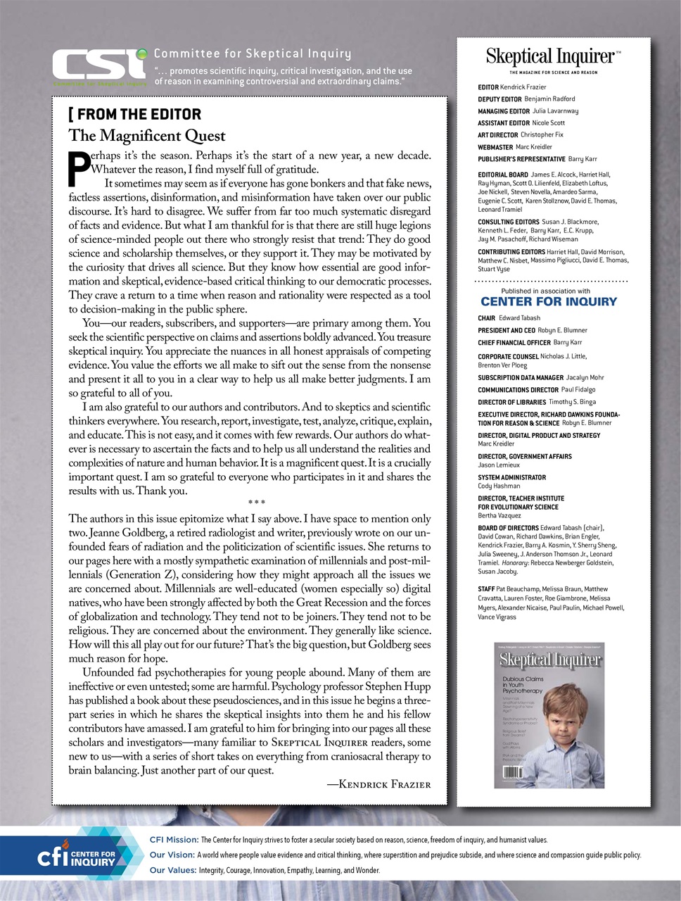 Skeptical Inquirer Preview Pages